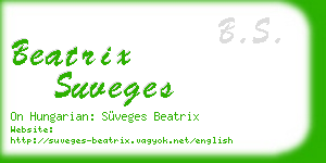 beatrix suveges business card
